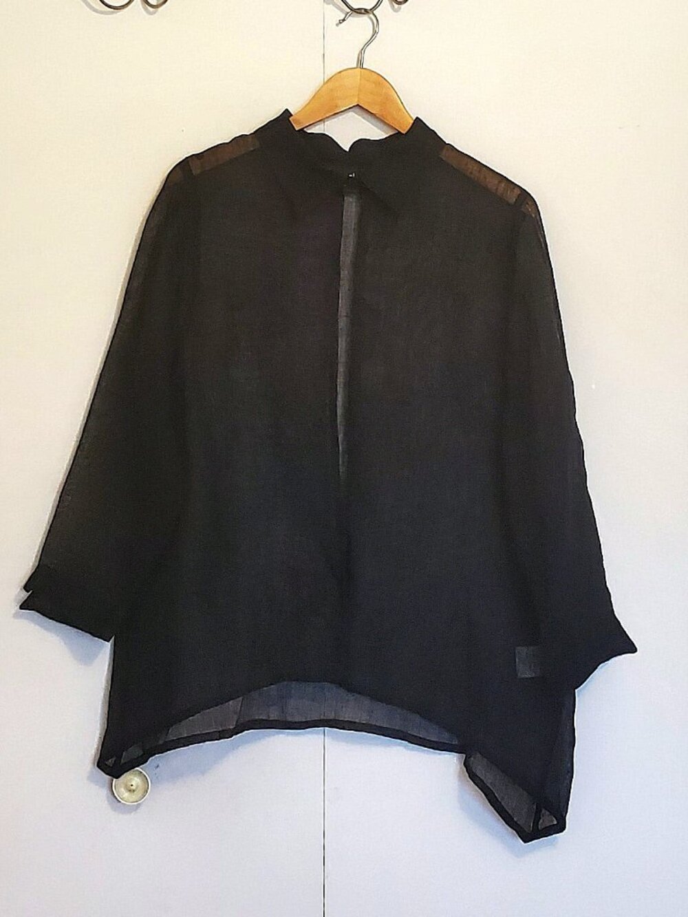 Sheer Linen Collared Shirt Made in Canada 🍁